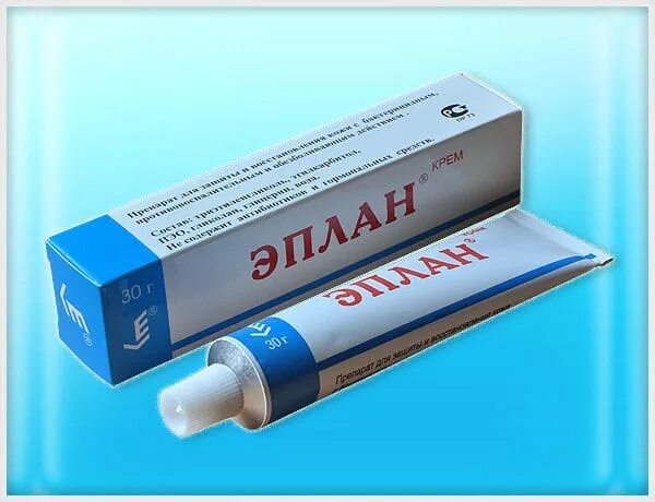 Экзема название мазь. Мазь от дерматита эплан. эплан мазь при ожогах.