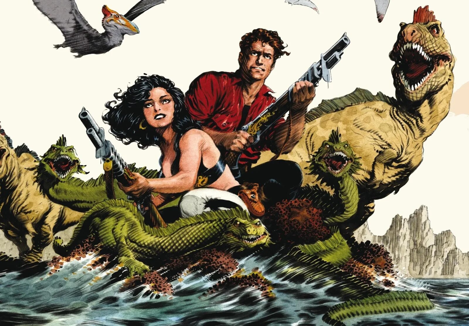 Cadillacs and dinosaurs. Постеры cadillacs and dinosaurs. cadillacs and dinosaurs бумеранги. vintage pulp art jungle.