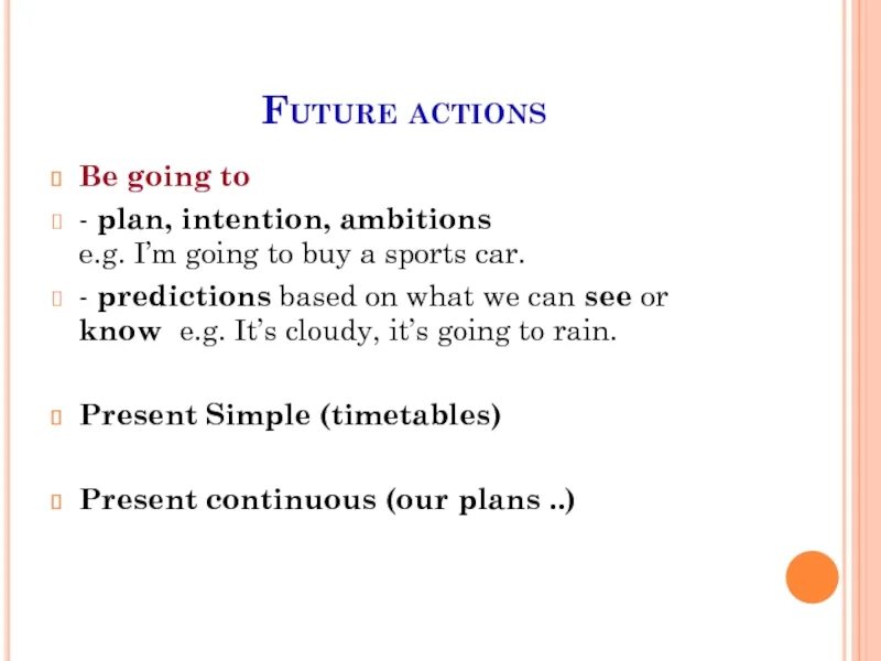 Future expressions. Future Actions. Future Actions правила. Expressing Future Actions 8 класс. Future Actions в английском правила 7 класс.