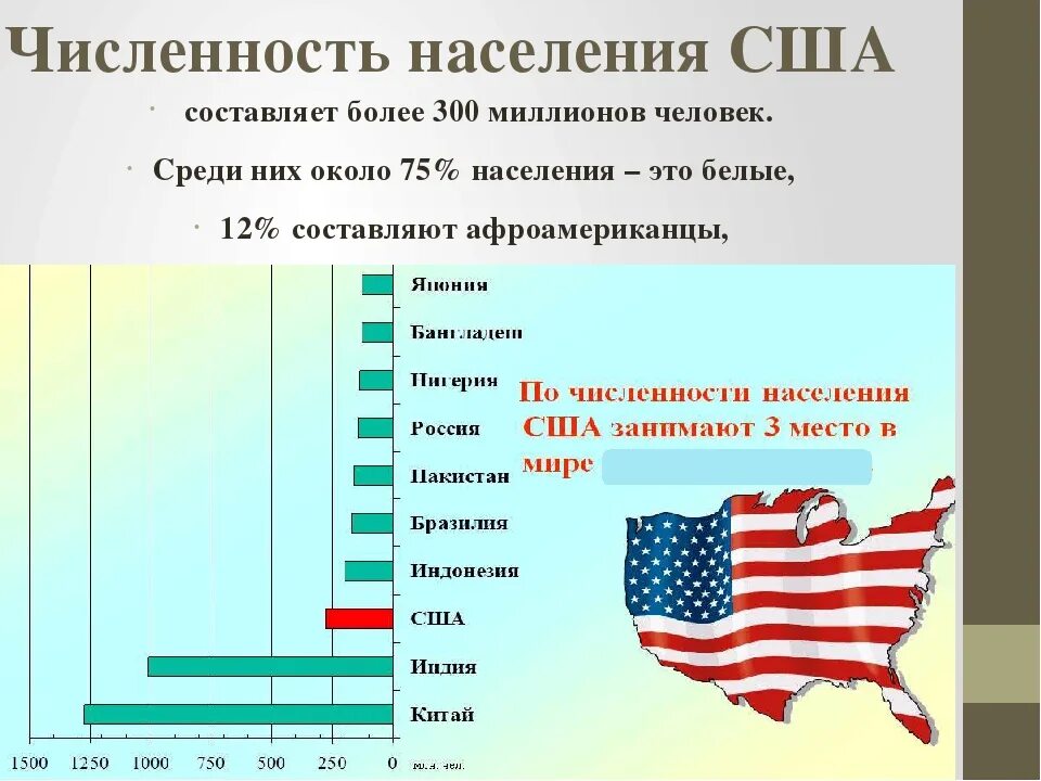 Сколько человек жителей сша