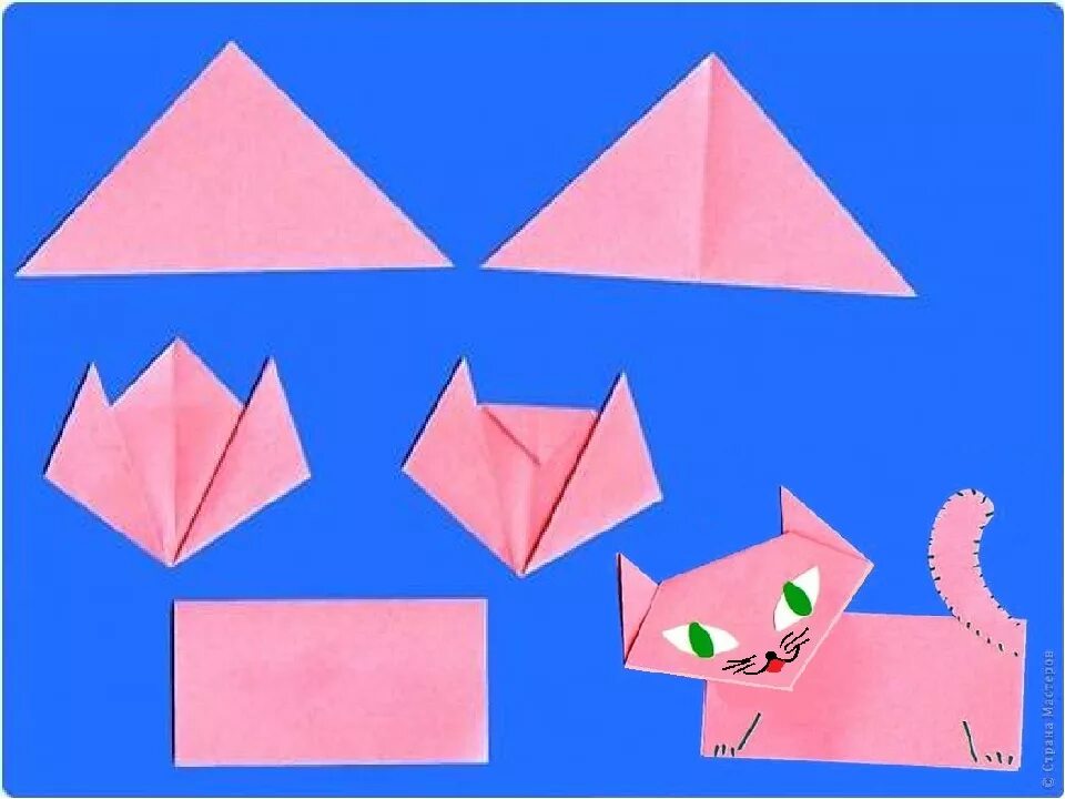 Оригами для детей. Поделки из бумаги легкие. Лёгкие паделки из бумаги. Интересное оригами для дошкольников.
