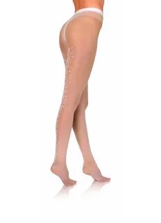 Collants collant ligne cérémonie mariage blanc classe blanche motif.