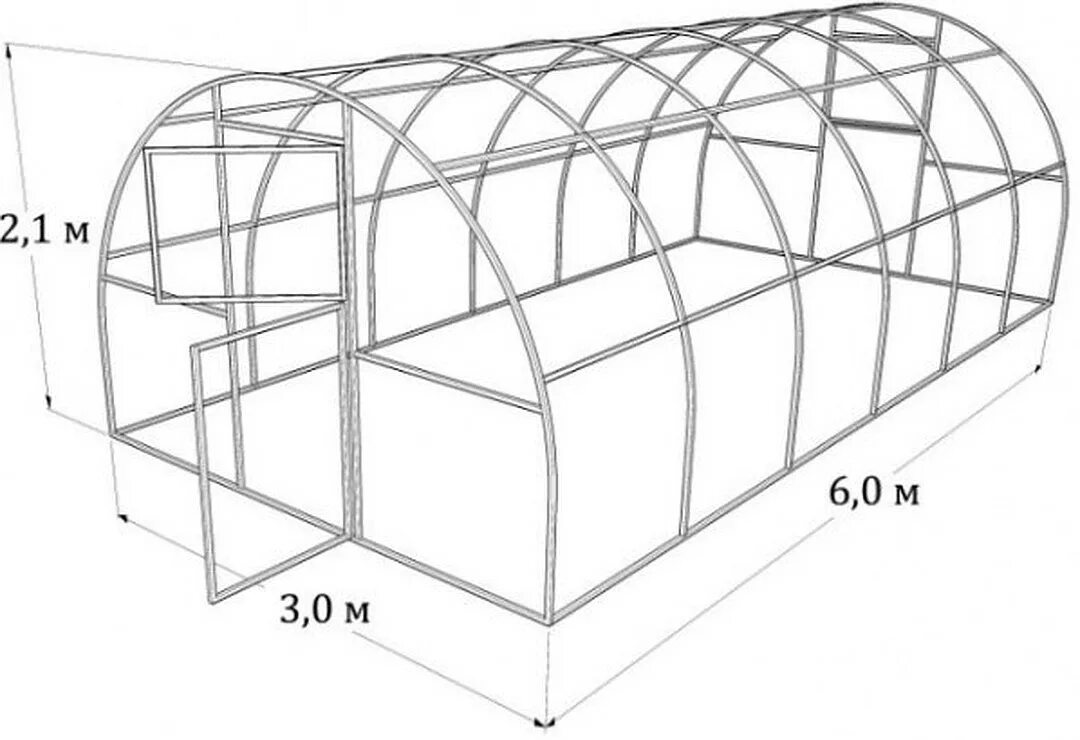 Размеры парника из поликарбоната своими руками. Каркас теплицы 6х3м (0,67) оцинк. Профиль дуги 40х20мм. Теплица 6х3 из профильной трубы 20х20 чертеж. Теплица каркас 6*3*2,1м. 20*20 Труба 2д2ф. Теплица 3х6 поликарбонат арочная чертежи.