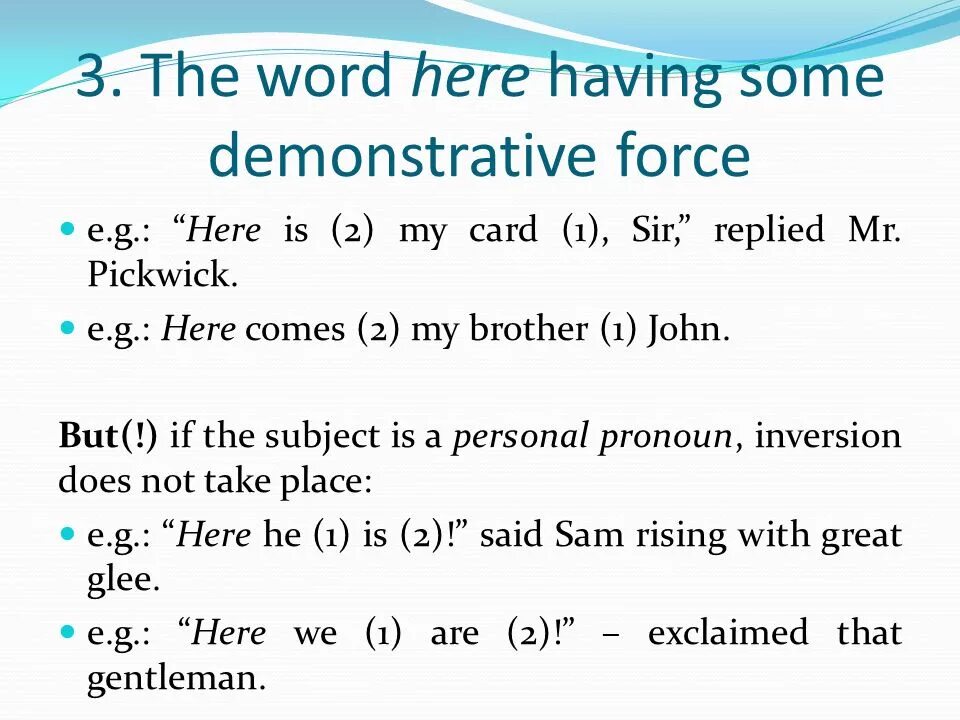 Types of word order
