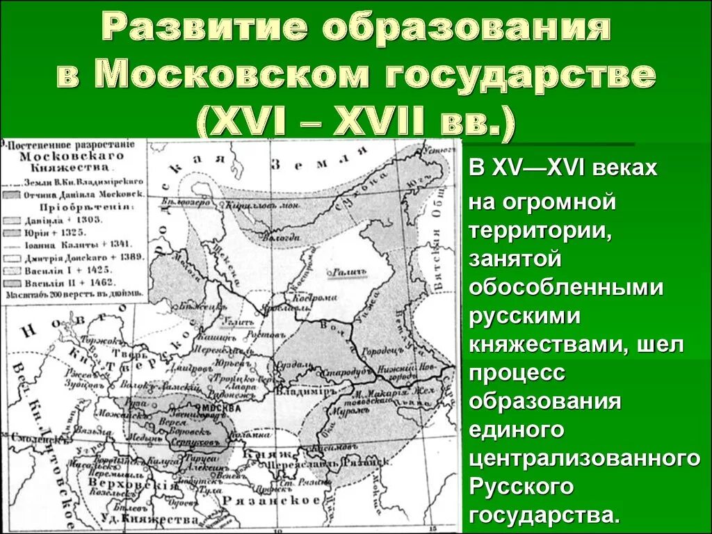 Развитие московского государства в 16 веке