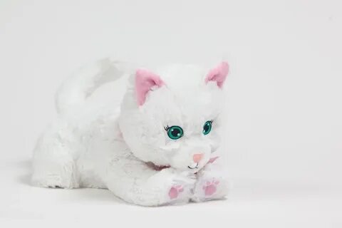 Мягкая игрушка кошка белая