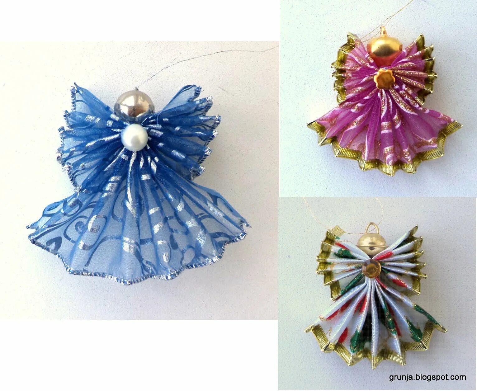 ангелочек в стиле канзаши. ангелы из лент канзаши. ангел в стиле канзаши. ангелочек канзаши. рождественский ангел своими руками из фоамирана мастер класс.
