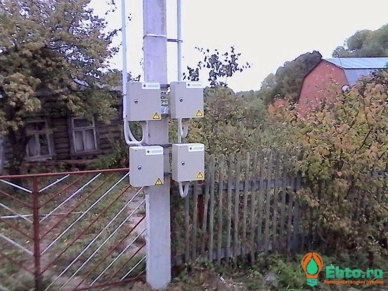 Установка опор ЛЭП в СНТ Московской области