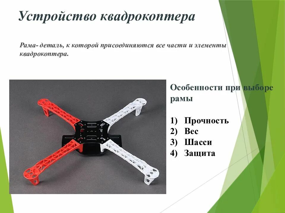 Правила использования квадрокоптеров. Конструкция квадрокоптера. строение коптеров. составляющие квадрокоптера. презентация квадрокоптеров.