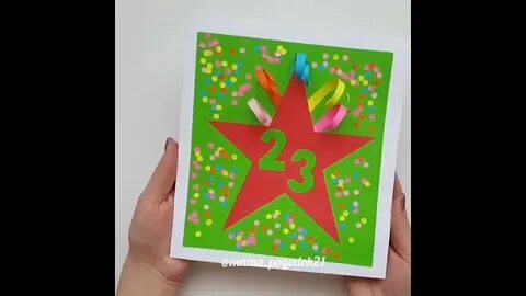 Открытка дедушке на 23 февраля своими руками