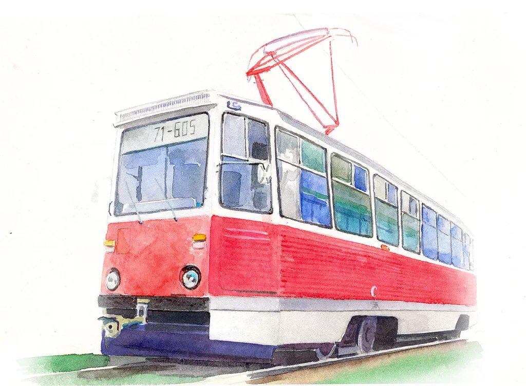Троллейбус буквы. КТМ-5 AVD. Трамвай ктм5 вектор акварель. Трамвай рисунок. Трамвай для детей.