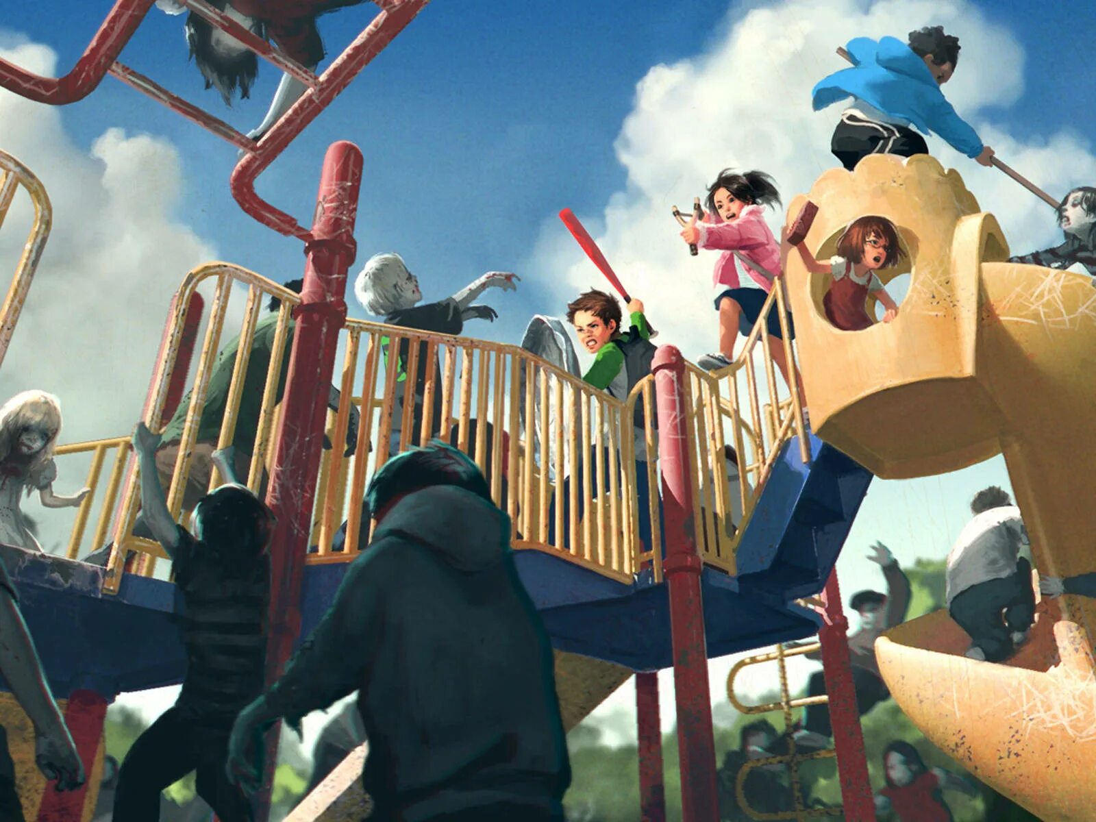 Лучшие игры playground. Left 4 dead 2 парк аттракционов. современная детская площадка. детская площадка фон. people playground фон.