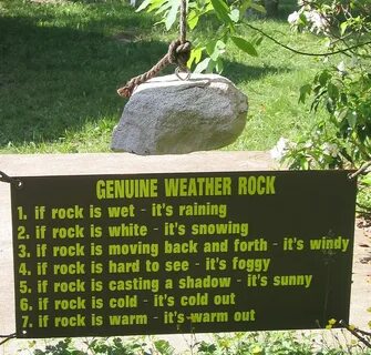 Weather rock