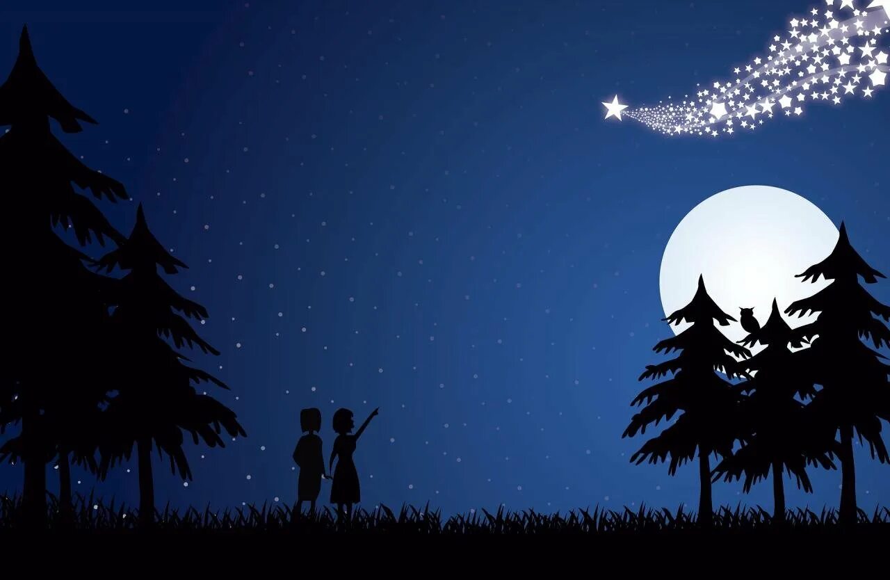 Лунная ночь. Лунная ночь. Ночь луна звезды. Фантастические пейзажи. Ночной пейзаж.