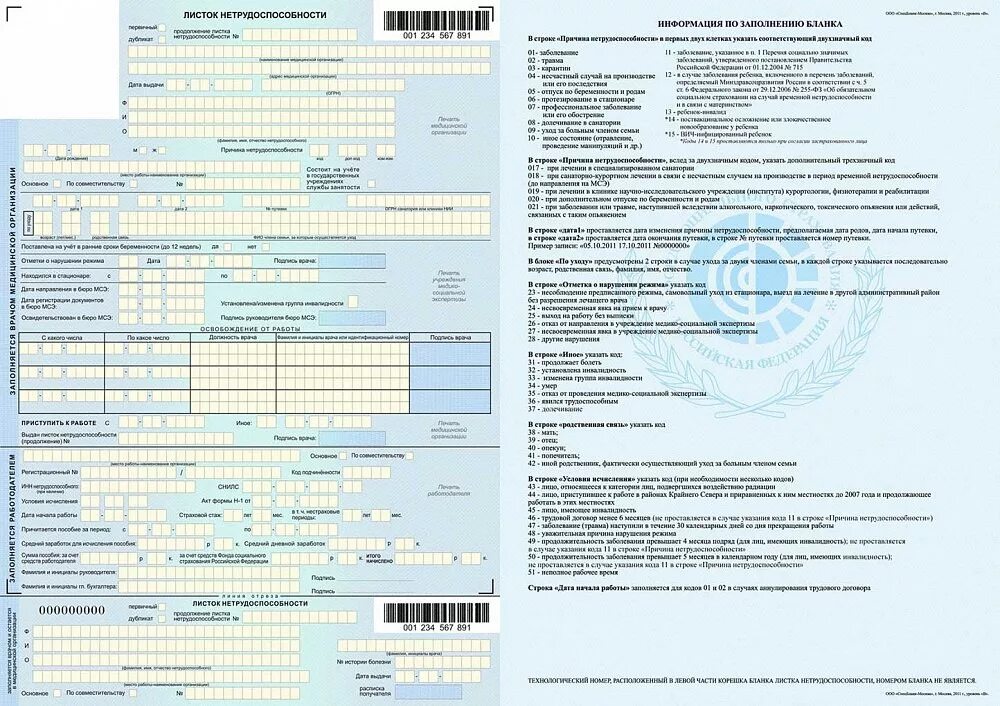 Форма больничного листа 2021. Заполнение формы Бланка листка нетрудоспособности. Форма Бланка листка нетрудоспособности. Бланк листка нетрудоспособности 2022. Бл по беременности и родам