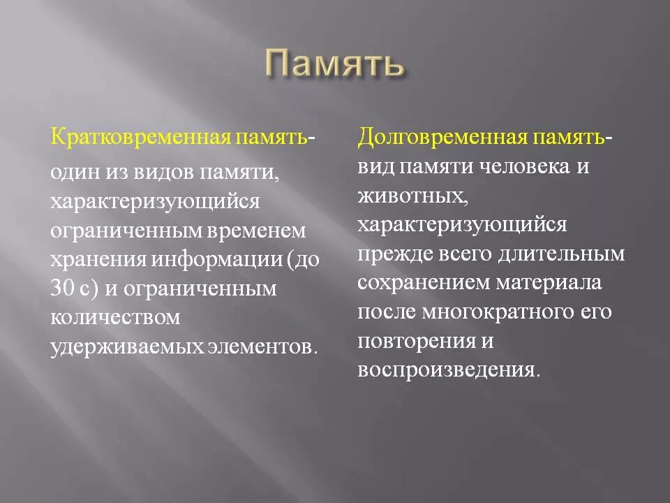 Чем отличается память человека от памяти животного. Кратковременная память и долговременная память. Кратковременная и долговременная память человека. Виды памяти кратковременная и долговременная. Виды кратковременной памяти.