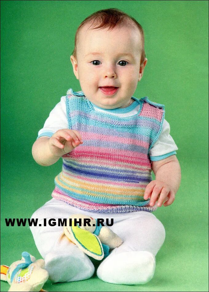вязаная спицами безрукавка для мальчика. вязаный жилет для малыша. безрукавка детская вязаная. сабрина беби 2018. детский вязаный жилет.