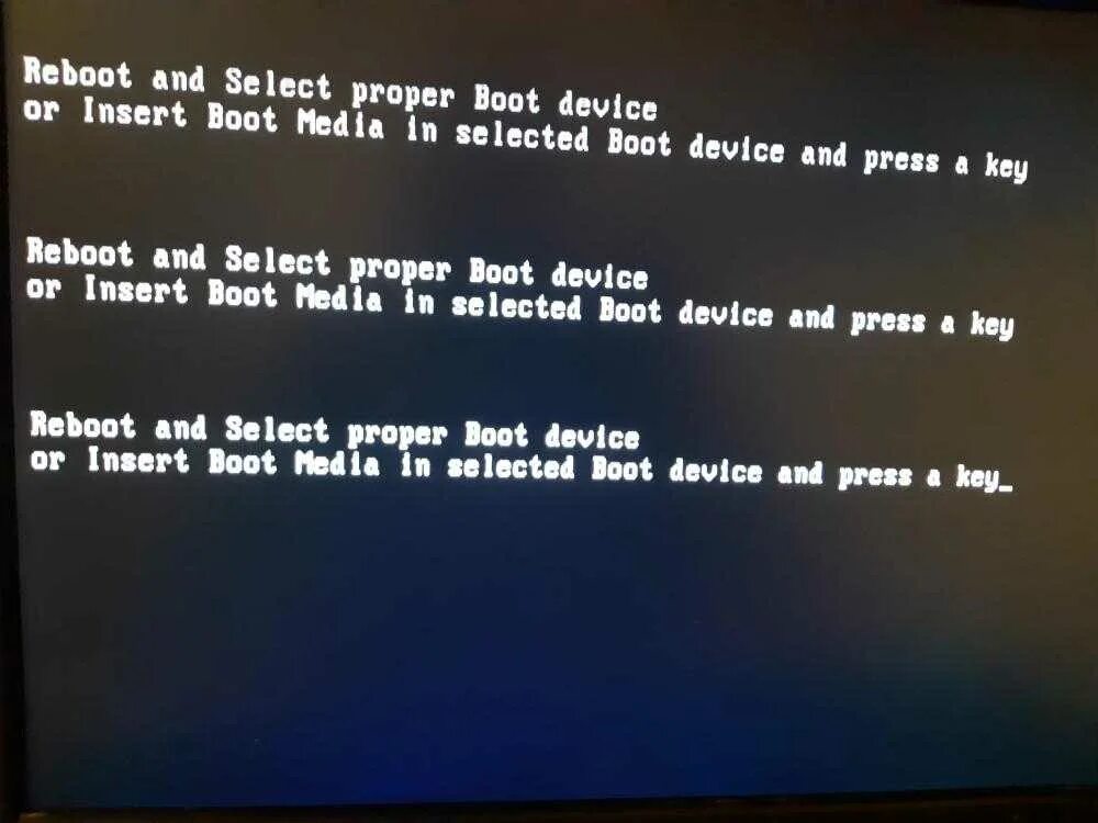 Ошибка Reboot and select proper Boot device or Insert. Ошибка Reboot and select proper Boot device. Ошибка Reboot and select proper Boot device and Press a Key. Ошибка Reboot and select proper Boot. Ошибка boot and select proper boot device