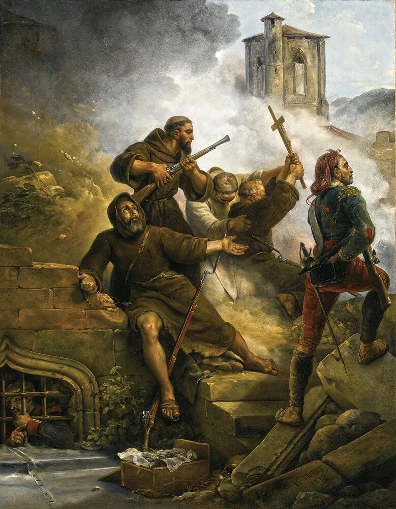Картины осада. Emile jean horace vernet. баталист орас верне. осада сарагосы 1808. орас верне картины.