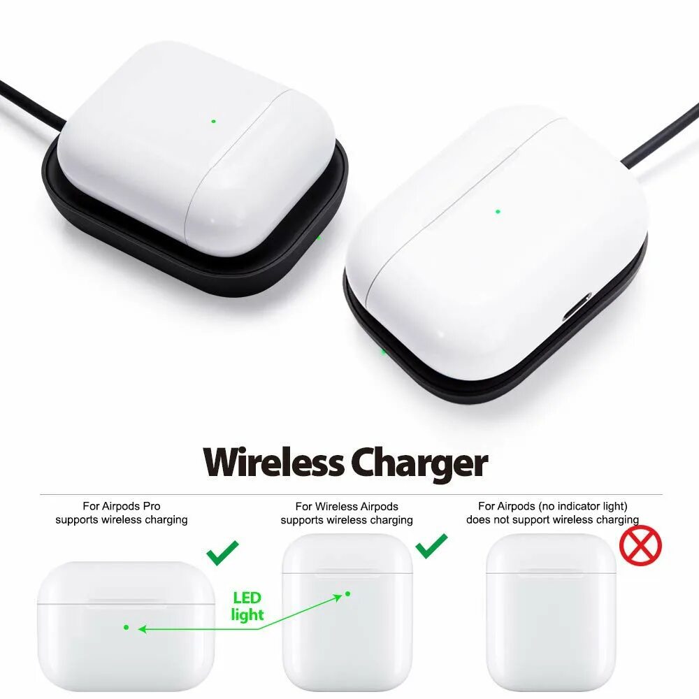 Apple airpods with wireless charging. Airpods pro with wireless charging.