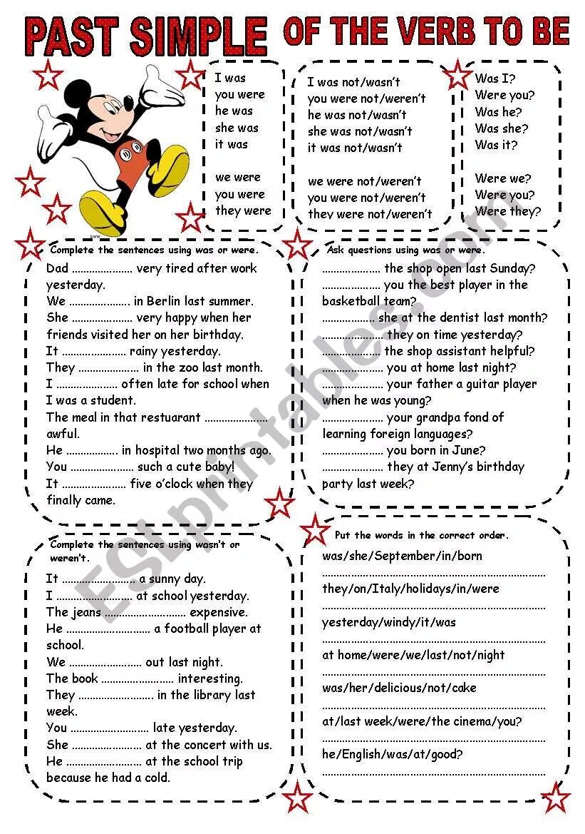 Am is are was were. To be exercises for kids 4 класс. Was were. Паст симпл was were worksheets. Was were упражнения worksheets.