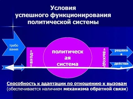 Политические механизмы функционирования