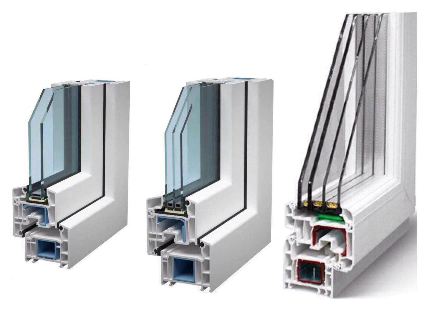 Окна пластиковые двухкамерный стеклопакет. Двухкамерный стеклопакет трехкамерный профиль.