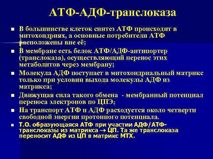 Атф ростов. АТФ АДФ транслоказа. Транспорт АТФ И АДФ через мембраны митохондрий. Транслоказы ферменты. АТФ АДФ антипортер.