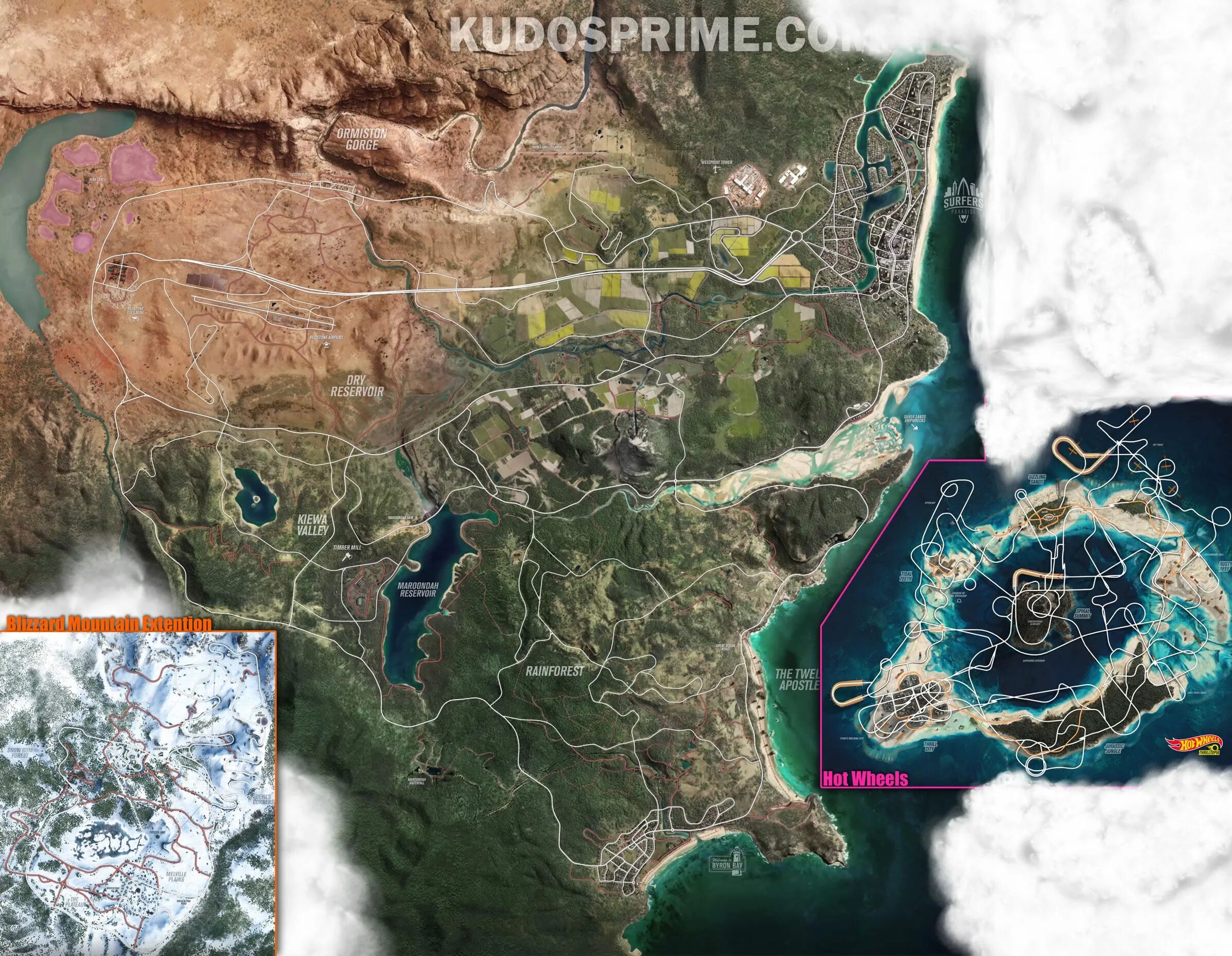 Хорайзен 2 карта. Forza Horizon 5 карта. Карта Форза хорайзон 5. Forza Horizon 5 Map vs 4.