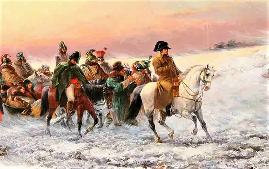 Наполеон служба в россии. Отступление Наполеона 1812. Отступление Наполеона из Москвы 1812.