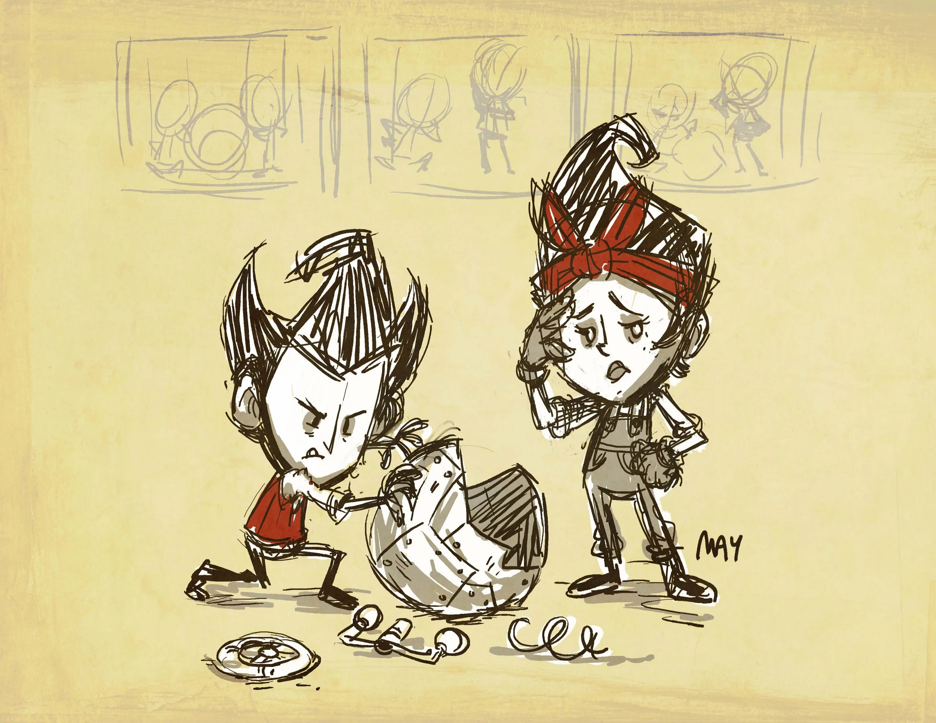 Dont b. Вайнона don't Starve together. Winona don't Starve together арт. Вайнона из донт старв. Don't Starve арты Винона.