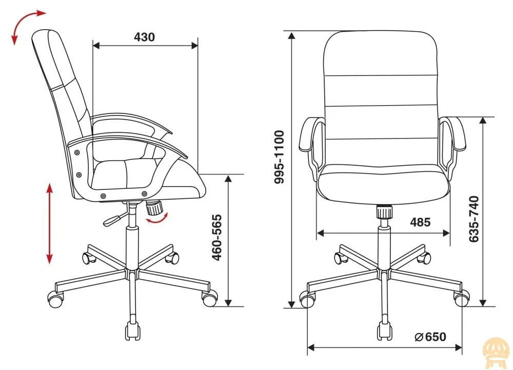 Размеры офисного стула. Кресло Triest Бюрократ. Офисное кресло 606f чертеж. Бюрократ Triest- BL. Кресло Triest офисное.