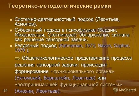 Деятельностного подхода а г асмолов