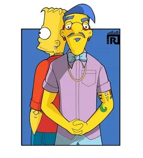 Milhouse and Bart Behance