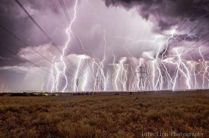 Which is true about lightning storms