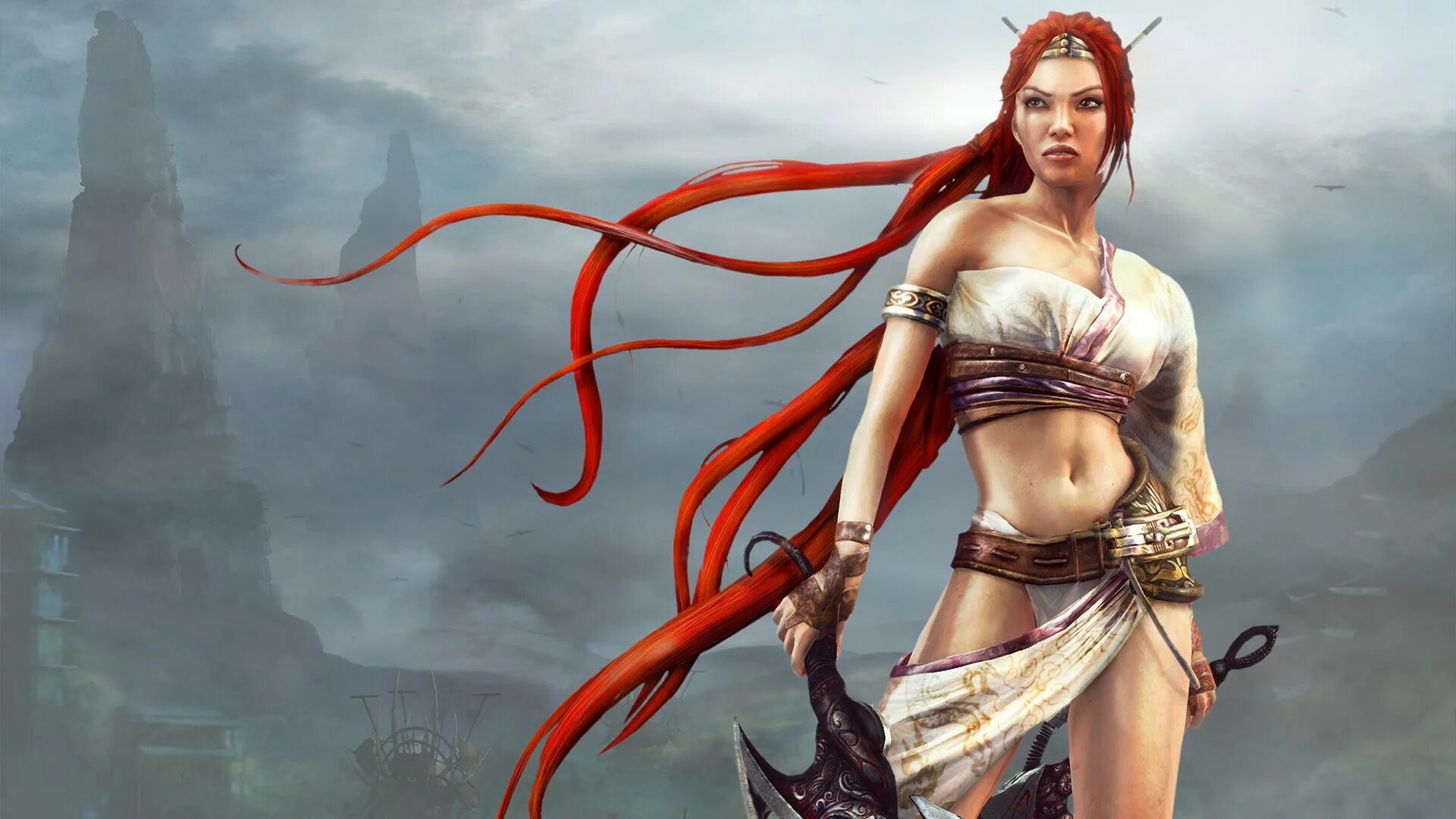 Персонажи фэнтези игр. Небесный меч Heavenly Sword. Heavenly Sword игра. Heavenly Sword Нарико. Небесный меч Геншин.