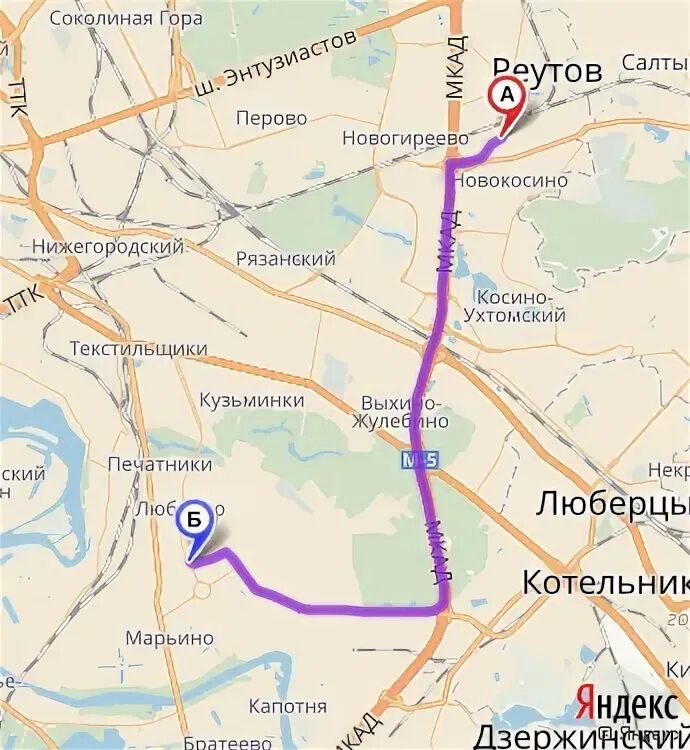 М новогиреево как добраться