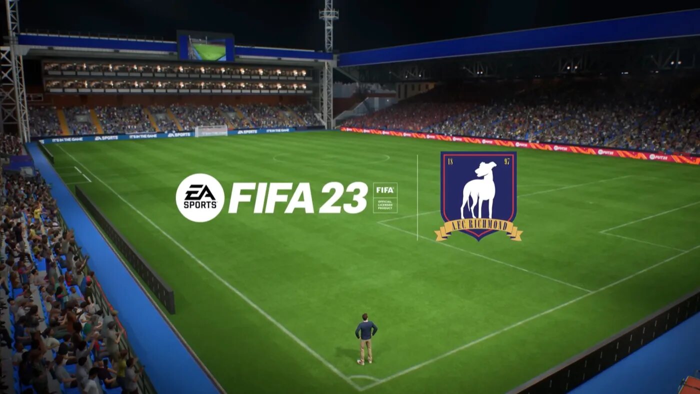 Ea fifa 23. FIFA 23 — Тед лассо и «Ричмонд. Тед лассо FIFA Richmond. Футбольный клуб Richmond FIFA 23. Ричмонд в ФИФА 23.