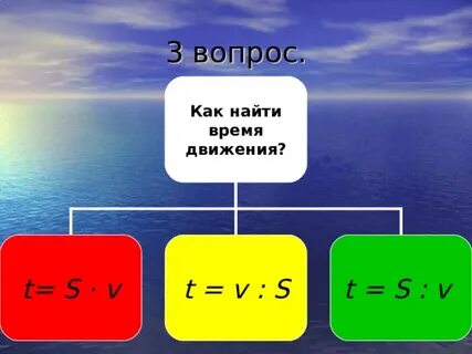 Вычислите время t движения