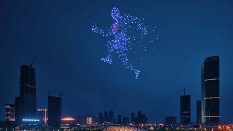 Шоу дронов на новый год