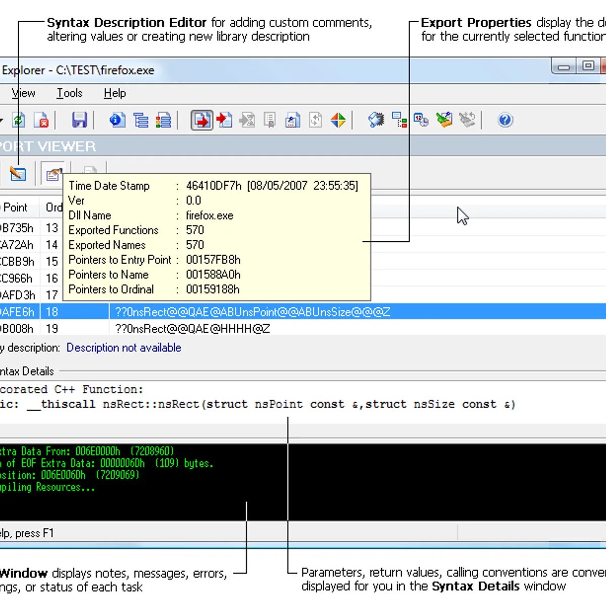 Return parameter