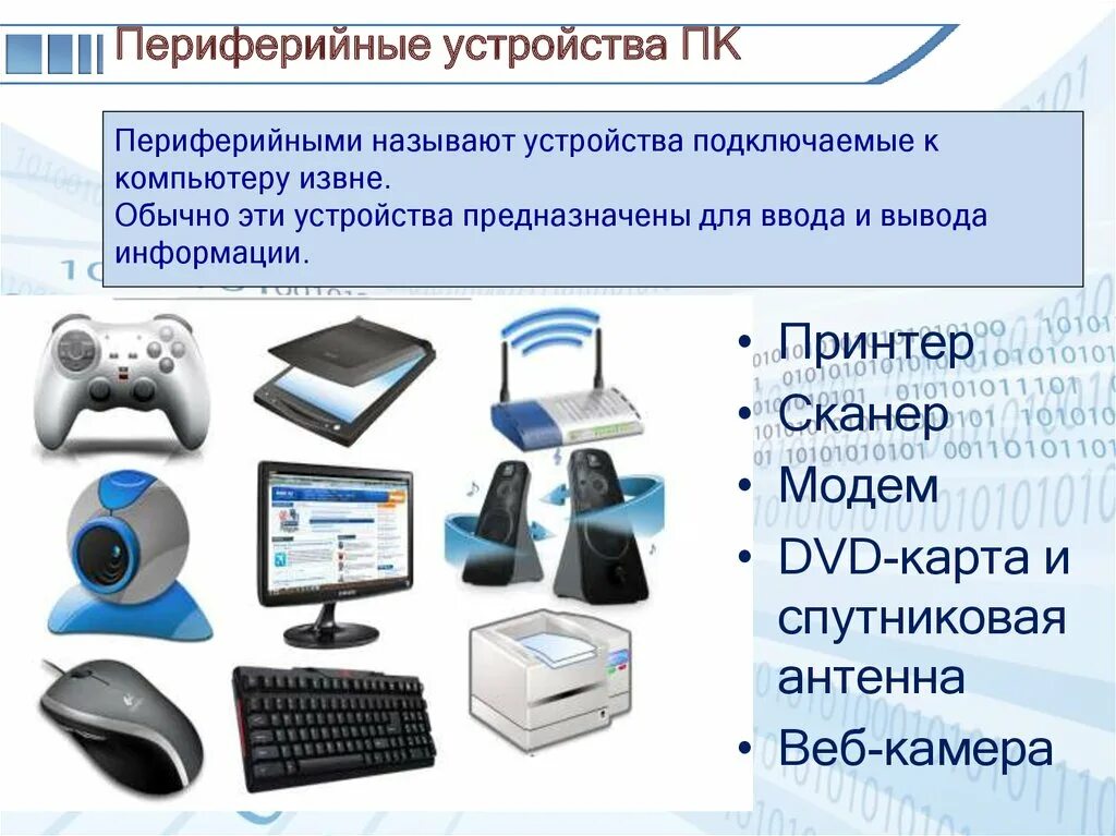 И т д к дополнительным. Компьютерные устройства. Периферийные устройства ПК. Периферийные устройства ввода и вывода информации. Периферийные устройства устройства ввода.