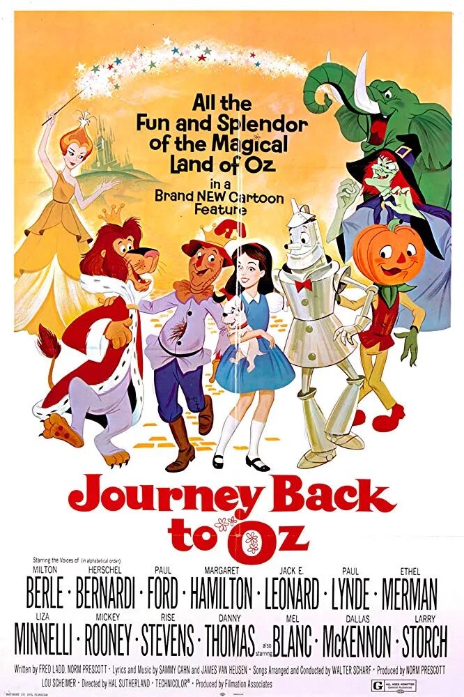 Journey back to oz 1972. Back journey