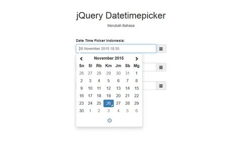 Bootstrap datepicker