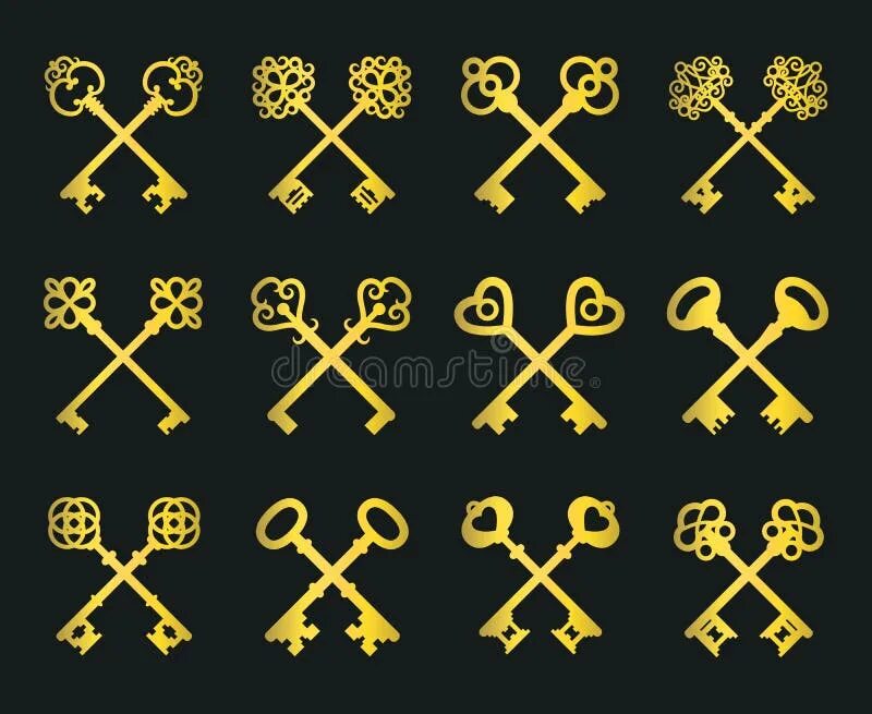 Что такое 1 2 ключа. Перекрещенные ключи. два скрещенных ключа. перекрещенные ключи символ.