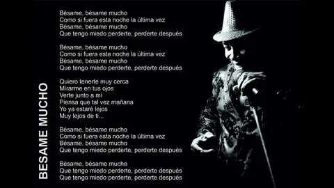 Besame mucho андреа бочелли текст
