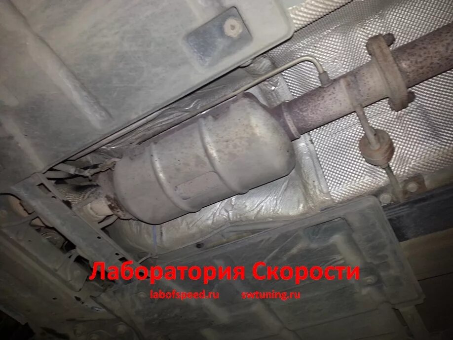 Удаление сажевого фильтра на Ford Focus 2 - 1.6 TDCI в www.DPF-OFF.ru - www.DPF-