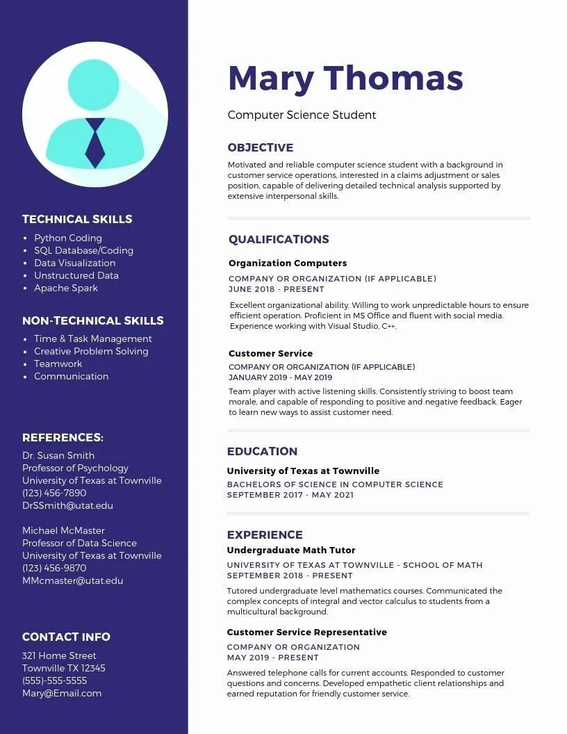 Резюме python. Undergraduate student resume. как писать резюме python.