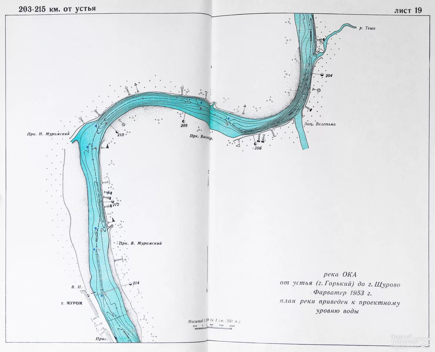 Уровень воды в реке ока в орле. Схема реки Оки в Рязанской области. Лоция реки Ока. Лоция Ока Муром. Река Ока глубина максимальная.