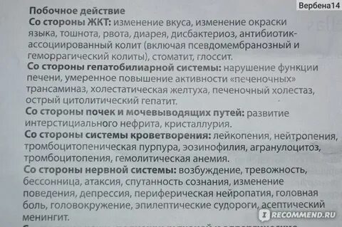 Рвота после приема антибиотика